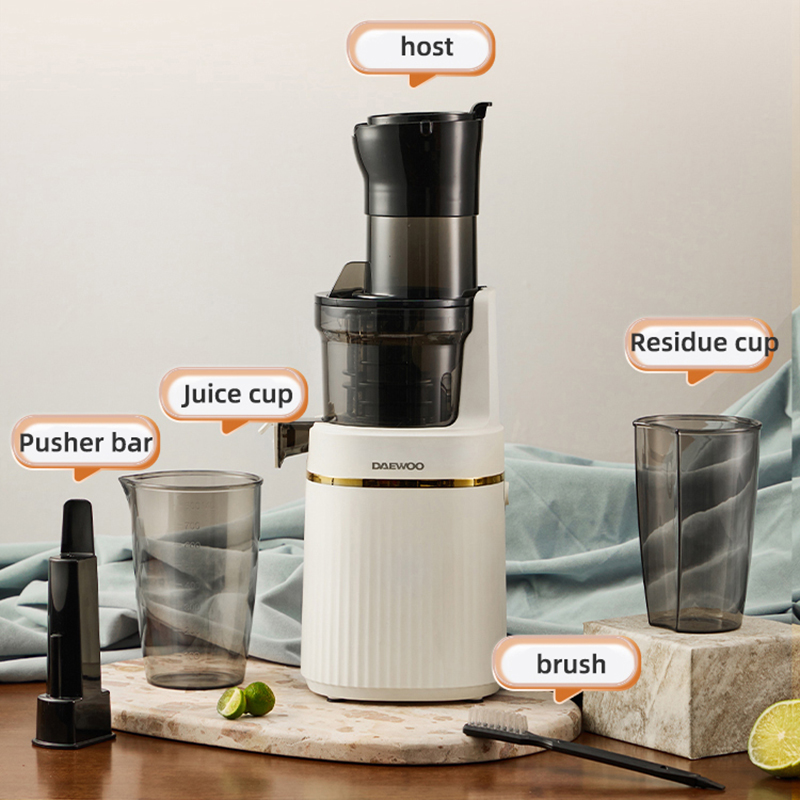 Electric Slow Juicer Cold Press - Liquidificador portátil espremedor lento elétrico-fruta vegetal