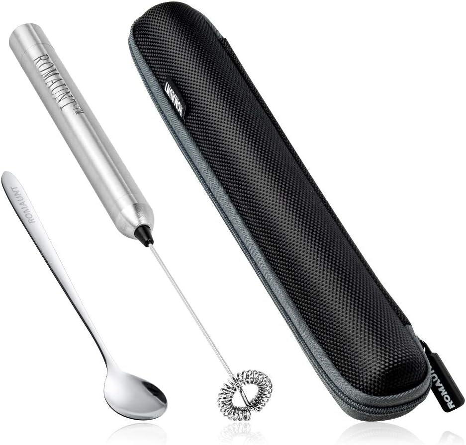 Electric Milk Frother Handheld - Espumador de Leite Portátil Elétrico com