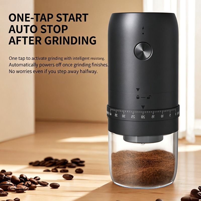 Coffee Bean Grinder Electric - Moedor de Café Elétrico Portátil USB