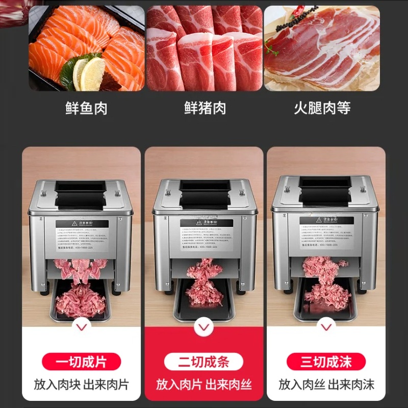 Automatic Meat Slicer Home - Máquina Elétrica de Cortar Carne, Moedor