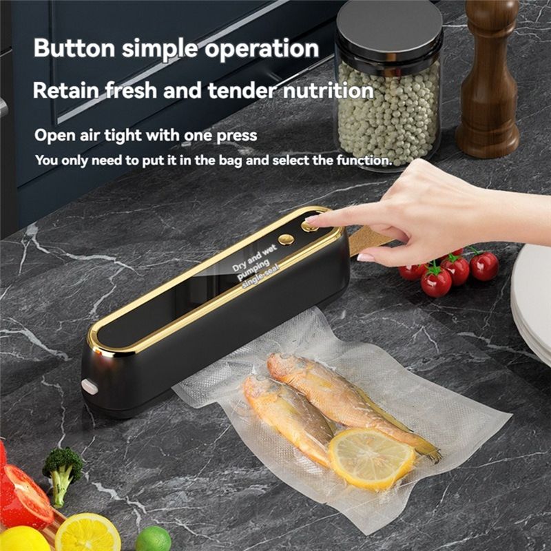 Seladora a Vácuo Sem Fio A74E, - Food Vacuum Sealer Machine avaliação e preço
