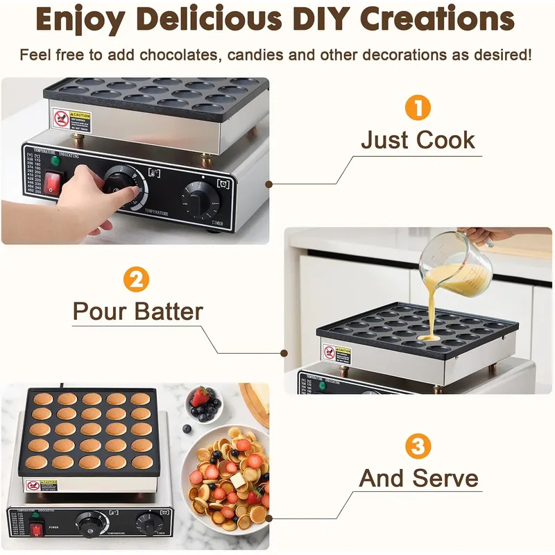 Mini Máquina de Panquecas Come - Mini Waffle Maker Machine avaliação e preço