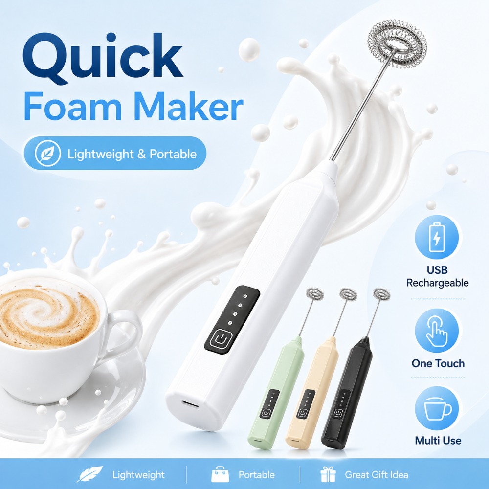 Espumador de Leite e Batedor d - Electric Milk Frother Handheld avaliação e preço