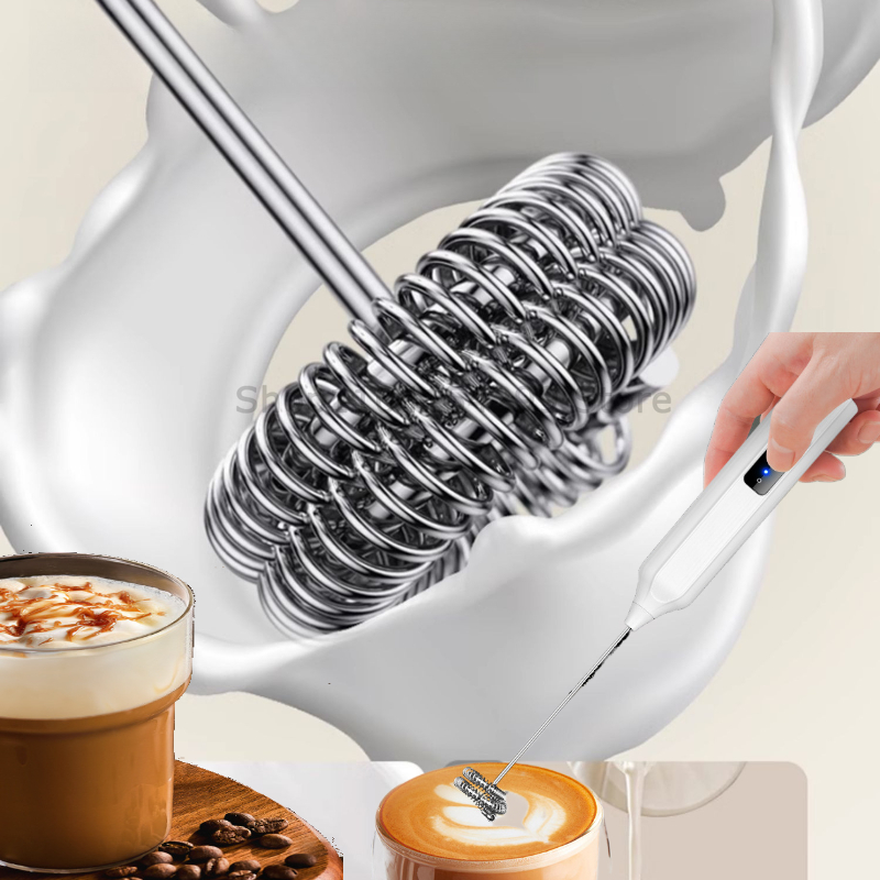 Espuma de leite sem fio liquid - Electric Milk Frother Handheld avaliação e preço
