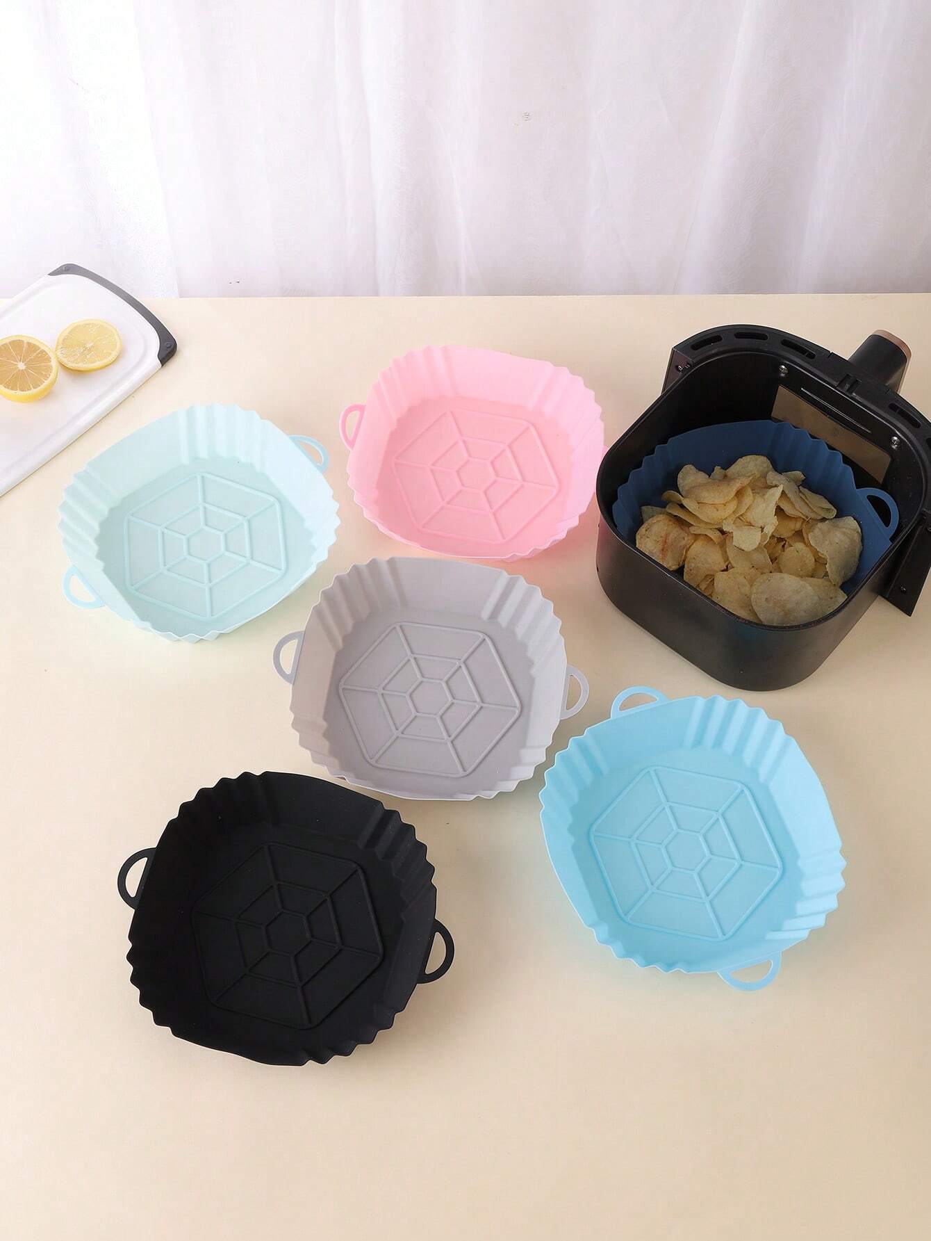1 unidade de Panela de Silicon - Air Fryer Silicone Pot Liner avaliação e preço