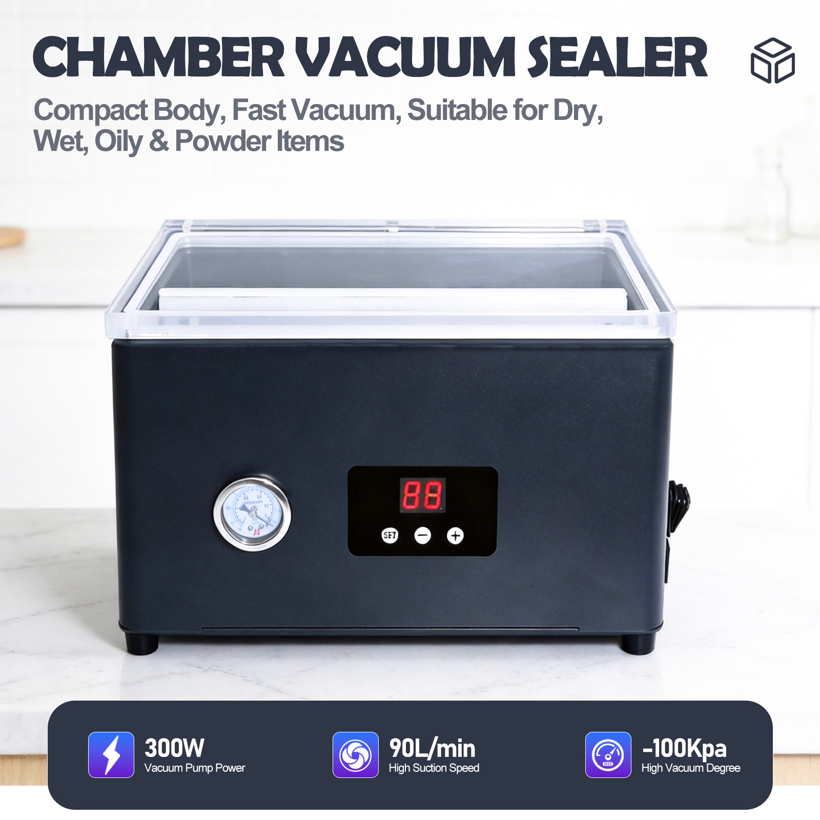 Máquina de selagem a vácuo par - Food Vacuum Sealer Machine avaliação e preço