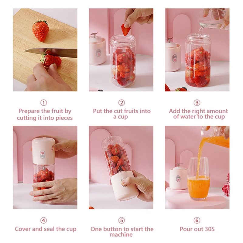 Liquidificador Portátil Recarr - Portable Blender Usb Rechargeable avaliação e preço