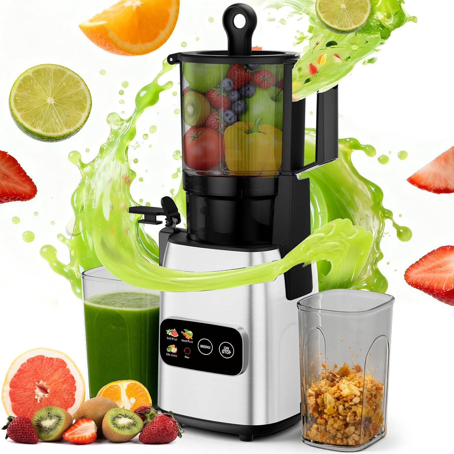 Extrator de Suco a Frio de Mas - Electric Slow Juicer Cold Press avaliação e preço