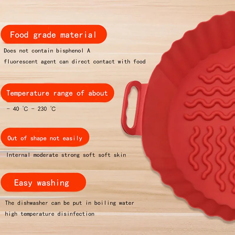 Fritadeira de ar forros de sil - Air Fryer Silicone Pot Liner avaliação e preço
