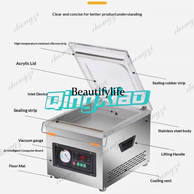 Seladora a Vácuo Automática Co - Food Vacuum Sealer Machine avaliação e preço